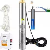 Vevor Giluminis vandens siurblys, 370W 230V, nerūdijantis plienas
