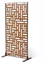 Vevor Metalinė privatumo tvora 120 x 193 cm ruda