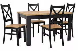 Ebes Furniture Modernus virtuvės komplektas, stalas ir 4 kėdės