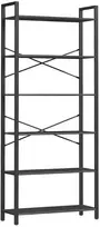 Songmics Knygų lentyna, 80x30x184.3 cm, juoda