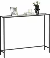 TV staliukas Songmics Konsolinis staliukas, 100.5x20x80 cm, juodas, pilkas
