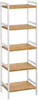 Songmics Sandėliavimo lentyna, 45x31.5x142 cm, balta