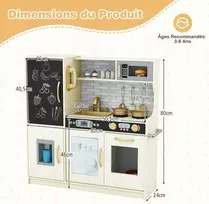 Promotions Žaidimų virtuvėlė, 82x24x80 cm, smėlio spalvos