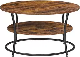 TV staliukas Songmics Kavos staliukas, 80x80x46.5 cm, rudas