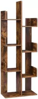Songmics Knygų lentyna, 50x25x140 cm, ruda