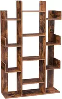 Songmics Knygų lentyna, 86x25x140 cm, Ruda