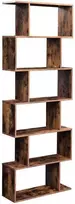 Songmics Knygų lentyna, 190,5x70x24 cm, ruda