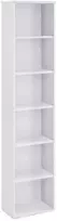 Songmics Knygų lentyna, 40x24x178.5 cm, balta