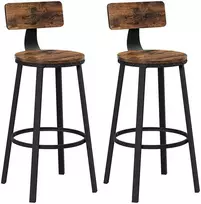 Songmics Baro kėdė, 49.5x49.5x63 cm, juoda