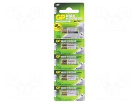 Battery: alkaline | 12V | 23A,8LR932 | Batt.no: 5 | Ø10x28mm
