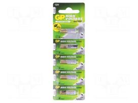 Battery: alkaline | 12V | 27A,8LR50,A27,MN27 | Batt.no: 5 | Ø8x28mm