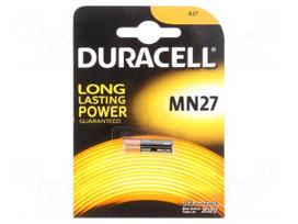 Battery: alkaline | 12V | 27A,8LR50,A27,MN27 | Batt.no: 1 | Ø8x28mm