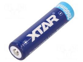 Re-battery: Li-Ion | MR18650 | 3.7V | 2600mAh | Ø18.6x70mm | 4.5A