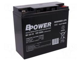 Re-battery: acid-lead | 12V | 22Ah | AGM | maintenance-free | 116W