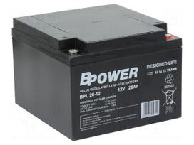 Re-battery: acid-lead | 12V | 26Ah | AGM | maintenance-free