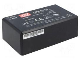 Power supply: switched-mode | modular | 60W | 15VDC | 87x52x29.5mm | 4A