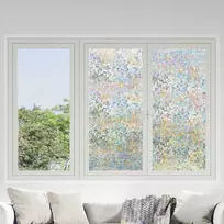 Elektrostatinė langų plėvelė Skaidrus 90 x 2000 cm PVC