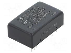 Converter: DC/DC | 10W | Uin: 36÷75V | Uout: 12VDC | Uout2: -12VDC | DIP24