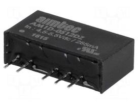Converter: DC/DC | 1W | Uin: 4.5÷5.5V | Uout: 12VDC | Uout2: -12VDC | SIP7