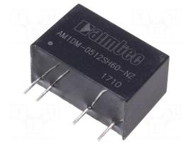 Converter: DC/DC | 1W | Uin: 4.5÷5.5V | 12VDC | Iout: 84mA | SIP7 | 4.2g