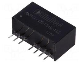 Converter: DC/DC | 1W | Uin: 4.5÷9V | 15VDC | Iout: 67mA | SIP8 | 4.9g