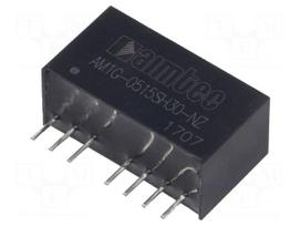 Converter: DC/DC | 1W | Uin: 4.5÷9V | 15VDC | Iout: 67mA | SIP8 | 4.9g