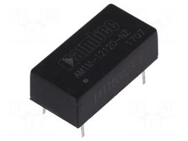 Converter: DC/DC | 1W | Uin: 10.8÷13.2V | Uout: 12VDC | Uout2: -12VDC