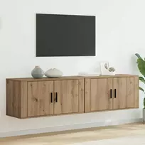 TV staliukas Sieninio televizoriaus kabineto komplektas 2 vnt.