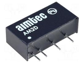 Converter: DC/DC | 2W | Uin: 10.8÷13.2V | Uout: 12VDC | Uout2: -12VDC