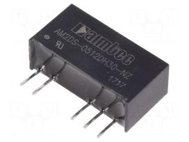 Converter: DC/DC | 2W | Uin: 4.5÷5.5V | Uout: 12VDC | Uout2: -12VDC | SIP7