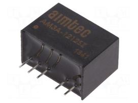 Converter: DC/DC | 3W | Uin: 4.5÷18V | 12VDC | Iout: 250mA | SIP6 | 3.85g