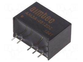 Converter: DC/DC | 3W | Uin: 18÷75V | Uout: 12VDC | Uout2: -12VDC | SIP6