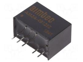 Converter: DC/DC | 3W | Uin: 18÷75V | 12VDC | Iout: 250mA | SIP6 | 3.85g