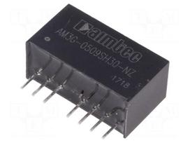 Converter: DC/DC | 3W | Uin: 4.5÷9V | 9VDC | Iout: 278mA | SIP8 | 4.9g