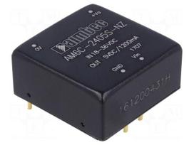 Converter: DC/DC | 6W | Uin: 18÷36V | 5VDC | Iout: 1.2A | 1"x1" | 14g