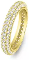 Brilio Silver Sparkling auksinis-plated ring with clear zircons RI093Y