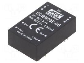 Converter: DC/DC | 3W | Uin: 4.5÷9V | Uout: 5VDC | Uout2: -5VDC | DIP24