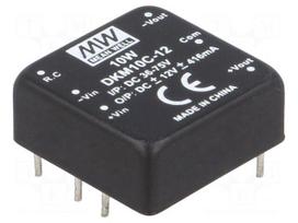 Converter: DC/DC | 10W | Uin: 36÷75V | Uout: 12VDC | Uout2: -12VDC | 18g
