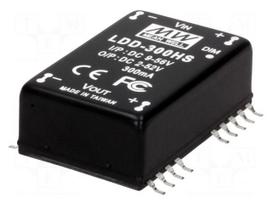 Converter: DC/DC | 18W | Uin: 9÷56V | Uout: 2÷52VDC | Iin: 320mA | 12.8g