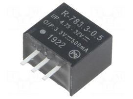 Converter: DC/DC | 1.65W | Uin: 4.75÷32V | Uout: 3.3VDC | Iout: 500mA