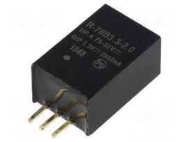 Converter: DC/DC | 6.6W | Uin: 4.75÷32V | Uout: 3.3VDC | Iout: 2A | SIP3
