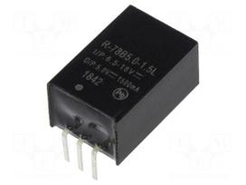 Converter: DC/DC | 7.5W | Uin: 6.5÷18V | Uout: 5VDC | Iout: 1.5A | SIP3
