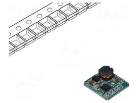 Converter: DC/DC | 1.65W | Uin: 5÷36V | Uout: 3.3VDC | Iout: 500mA | 1g