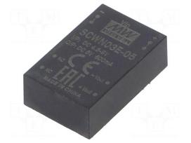 Converter: DC/DC | 3W | Uin: 4.5÷9V | 5VDC | Iout: 600mA | DIP24 | 12.5g