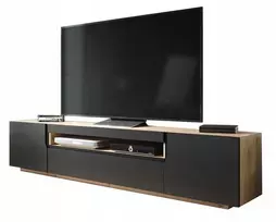 TV staliukas SFM Televizoriaus spintelė universali komoda pastatoma ir pakabinama 200x36,8x41,2 cm Odyn
