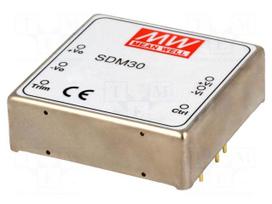 Converter: DC/DC | 30W | Uin: 18÷36V | 15VDC | Iout: 2A | 2"x2" | 100g