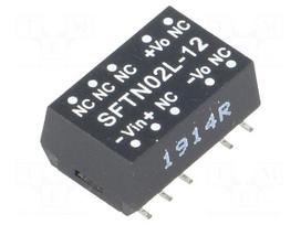 Converter: DC/DC | 2W | Uin: 4.5÷5.5V | 12VDC | Iout: 33÷167mA | SMD | 1.2g