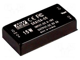 Converter: DC/DC | 15W | Uin: 9÷18V | 12VDC | Iout: 1250mA | 2"x1" | 32g