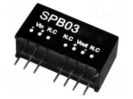 Converter: DC/DC | 3W | Uin: 18÷36V | 12VDC | Iout: 250mA | SIP | 4.8g