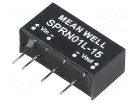 Converter: DC/DC | 1W | Uin: 4.75÷5.5V | 15VDC | Iout: 0÷67mA | SIP6 | 2.5g